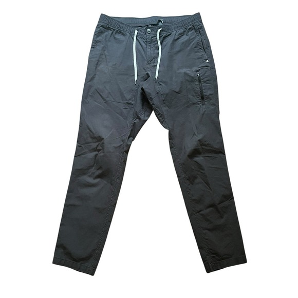 Vuori Ripstop Pant MenGray Drawsting Waist Taper Outdoor Travel Climber XL
